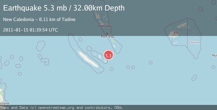 Map of LOYALTY ISLANDS