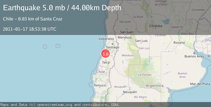 Map of LIBERTADOR O'HIGGINS, CHILE