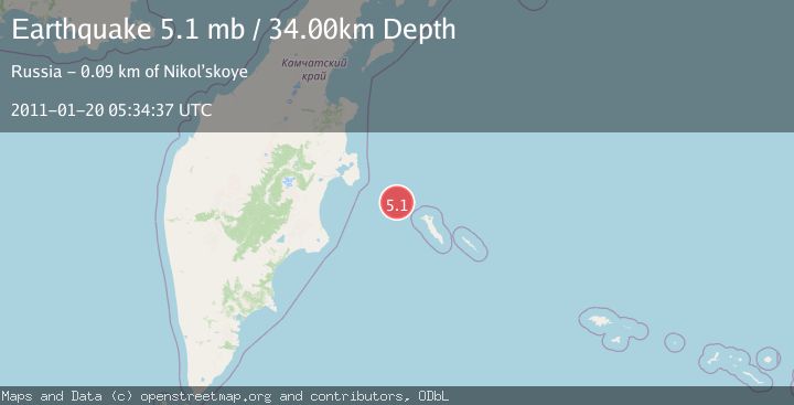 Map of KOMANDORSKIYE OSTROVA REGION