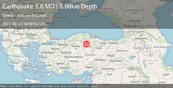 Map of CENTRAL TURKEY