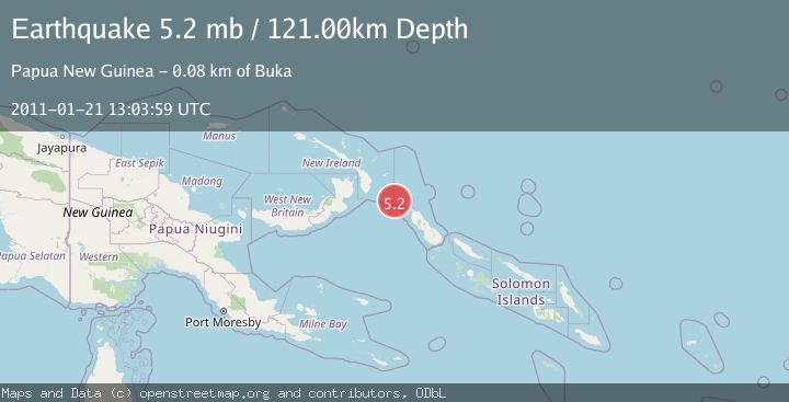 Map of BOUGAINVILLE REGION, P.N.G.