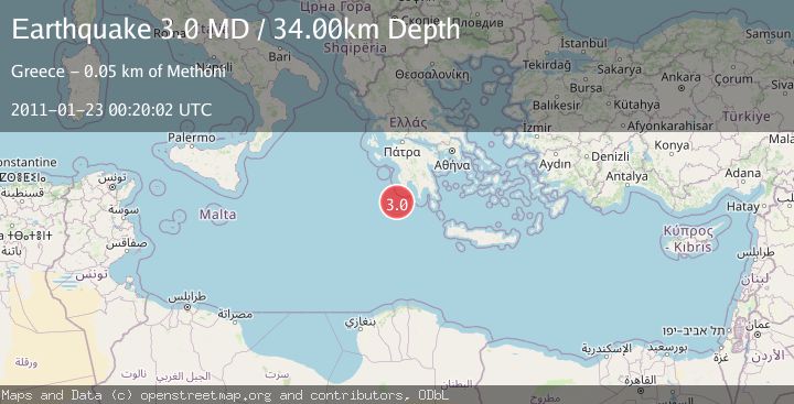 Map of SOUTHERN GREECE