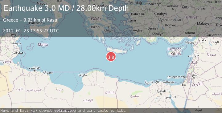 Map of CRETE, GREECE