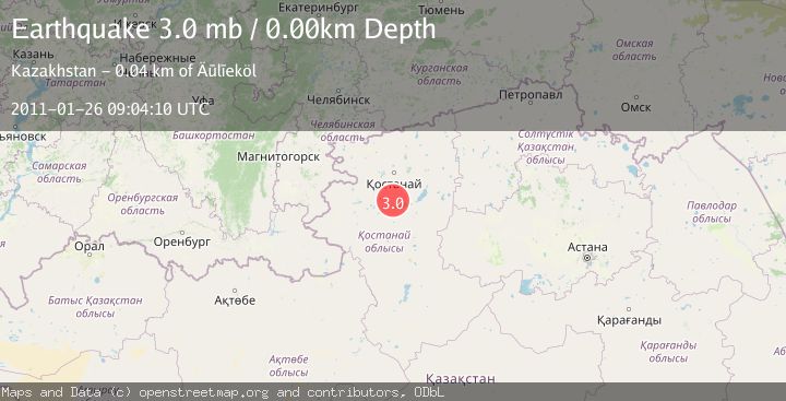 Map of WESTERN KAZAKHSTAN
