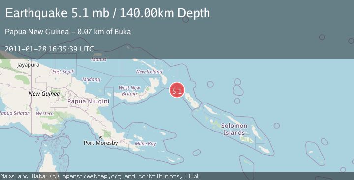 Map of BOUGAINVILLE REGION, P.N.G.