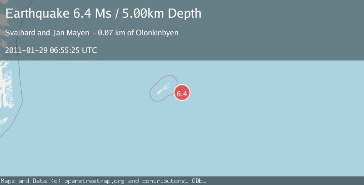 Map of JAN MAYEN ISLAND REGION