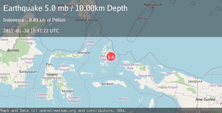 Map of HALMAHERA, INDONESIA