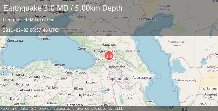 Map of GEORGIA (SAK'ART'VELO)