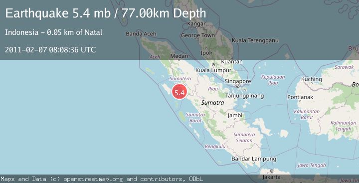 Map of NIAS REGION, INDONESIA