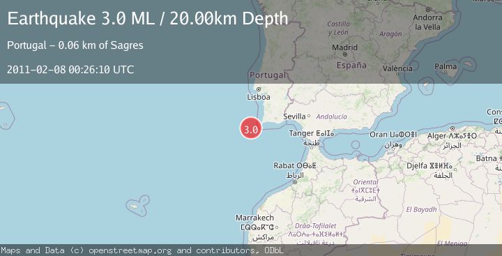 Map of WEST OF GIBRALTAR