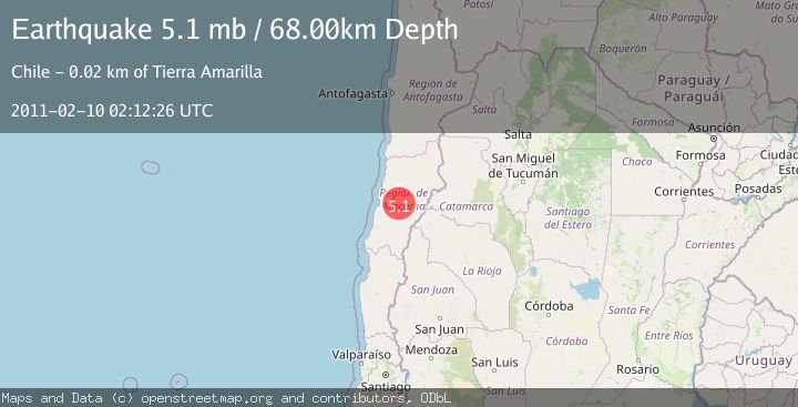 Map of ATACAMA, CHILE