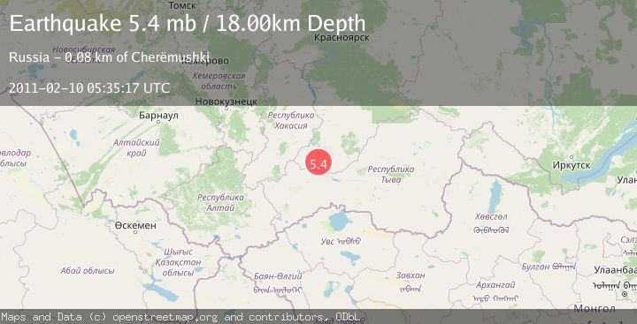 Map of SOUTHWESTERN SIBERIA, RUSSIA