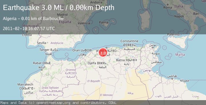 Map of NORTHERN ALGERIA