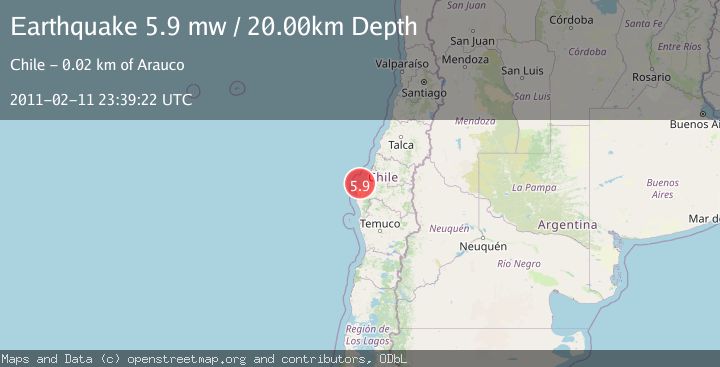 Map of OFFSHORE BIO-BIO, CHILE