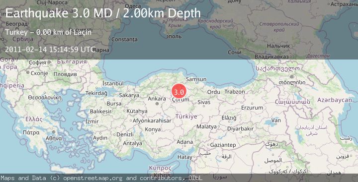 Map of CENTRAL TURKEY