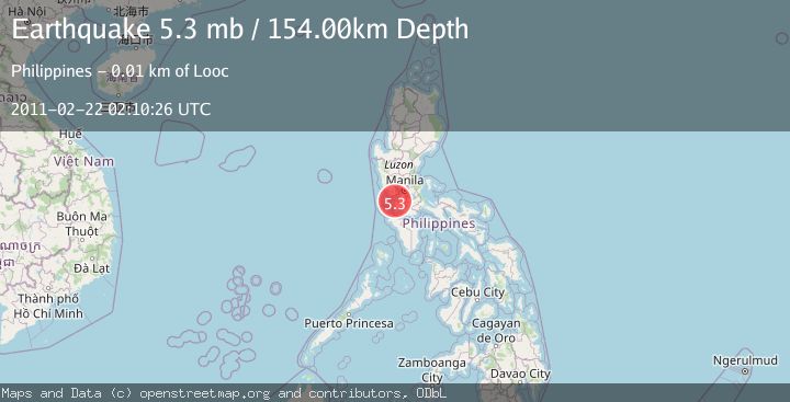 Map of LUZON, PHILIPPINES