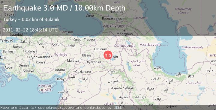 Map of EASTERN TURKEY