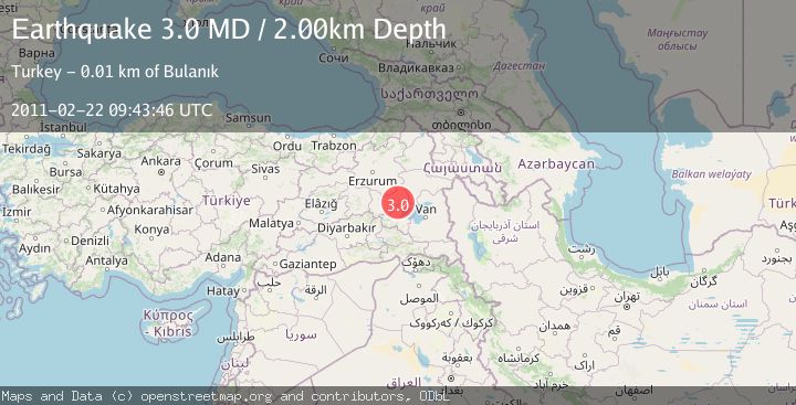 Map of EASTERN TURKEY