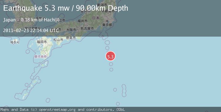 Map of IZU ISLANDS, JAPAN REGION