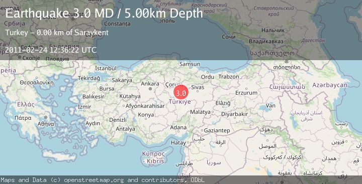 Map of CENTRAL TURKEY