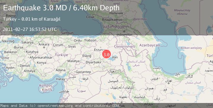 Map of EASTERN TURKEY