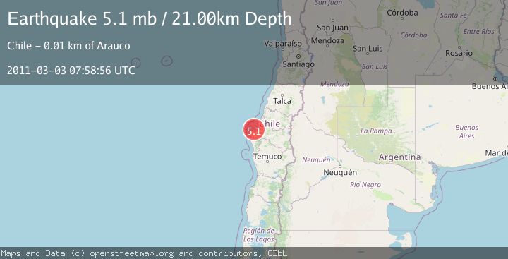 Map of OFFSHORE BIO-BIO, CHILE