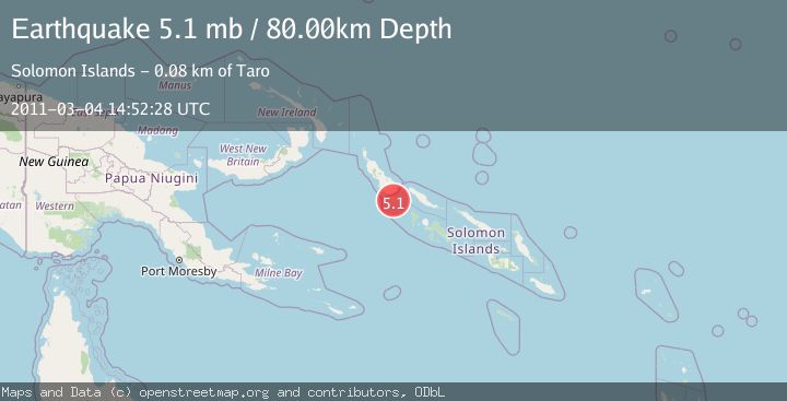 Map of SOLOMON ISLANDS