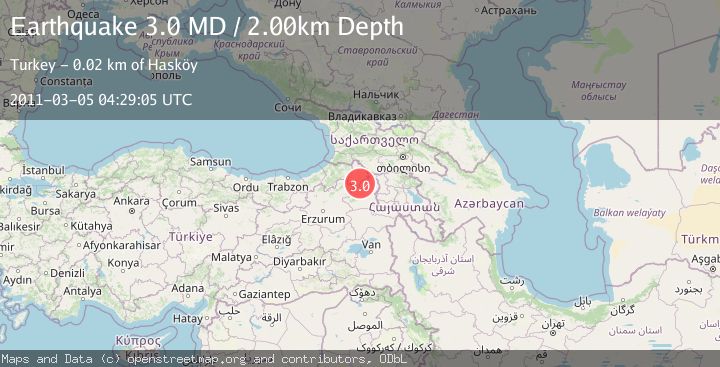 Map of EASTERN TURKEY