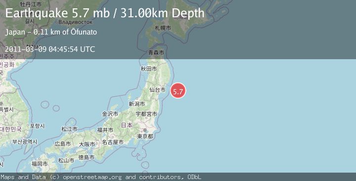 Map of NEAR EAST COAST OF HONSHU, JAPAN