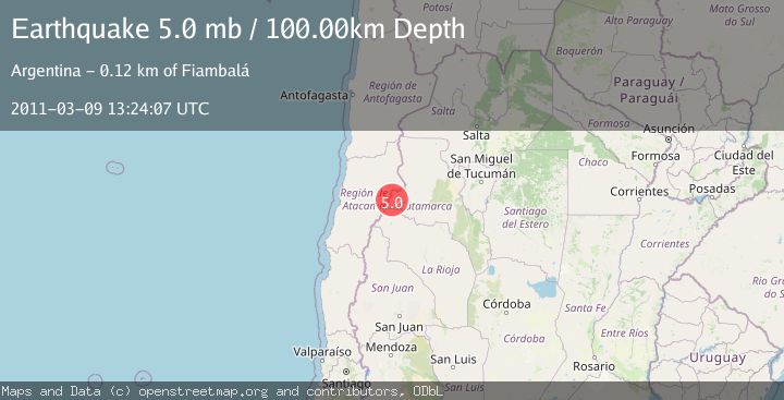 Map of CATAMARCA, ARGENTINA