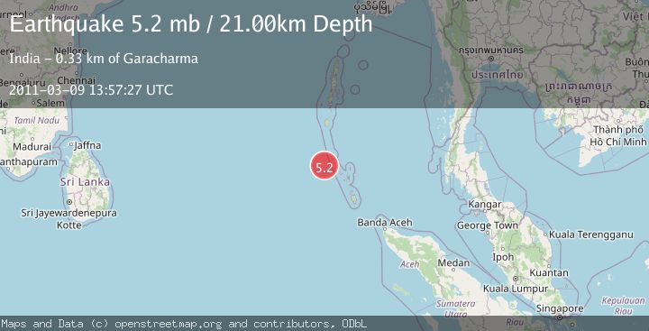 Map of NICOBAR ISLANDS, INDIA REGION