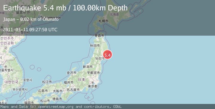 Map of NEAR EAST COAST OF HONSHU, JAPAN