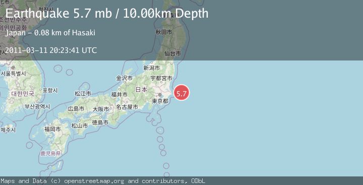 Map of NEAR EAST COAST OF HONSHU, JAPAN