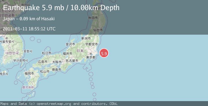 Map of NEAR EAST COAST OF HONSHU, JAPAN