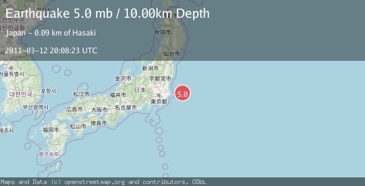 Map of NEAR EAST COAST OF HONSHU, JAPAN