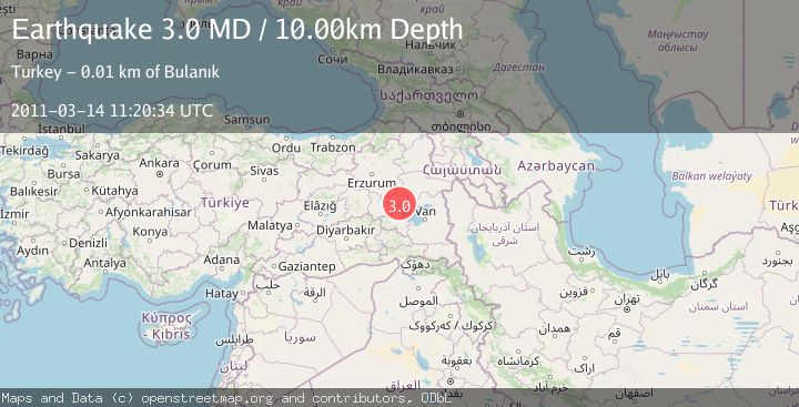 Map of EASTERN TURKEY