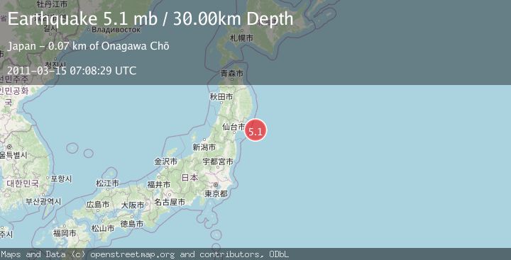 Map of NEAR EAST COAST OF HONSHU, JAPAN