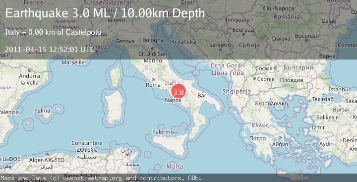 Map of SOUTHERN ITALY