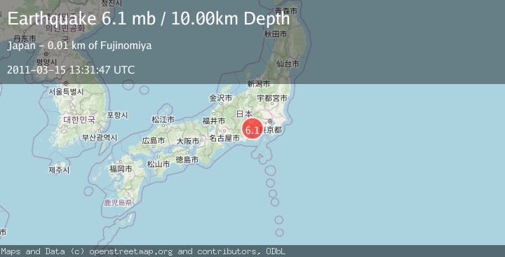 Map of EASTERN HONSHU, JAPAN