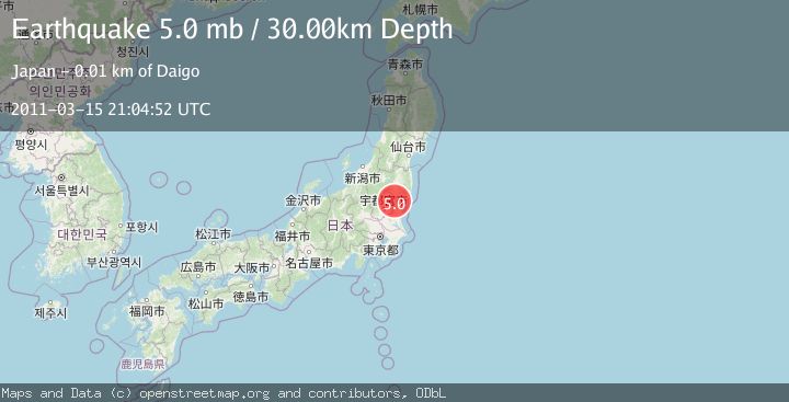 Map of NEAR EAST COAST OF HONSHU, JAPAN