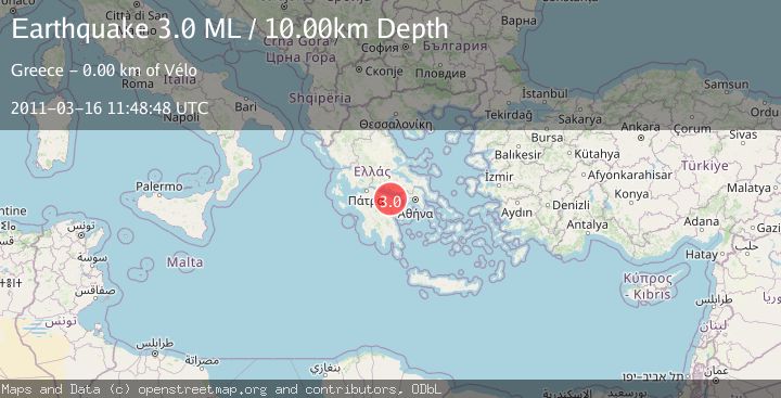 Map of SOUTHERN GREECE