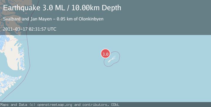 Map of JAN MAYEN ISLAND REGION
