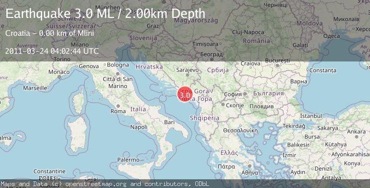 Map of BOSNIA AND HERZEGOVINA
