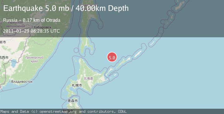 Map of KURIL ISLANDS