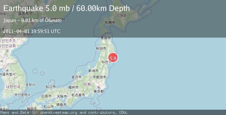 Map of EASTERN HONSHU, JAPAN