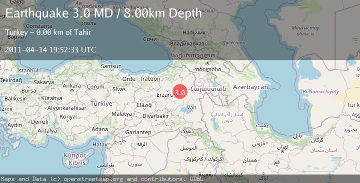 Map of EASTERN TURKEY