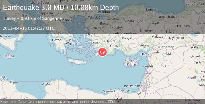 Map of DODECANESE ISLANDS, GREECE