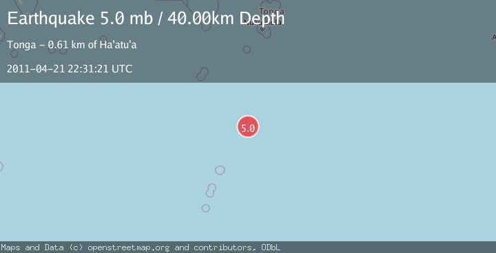 Map of SOUTH OF FIJI ISLANDS