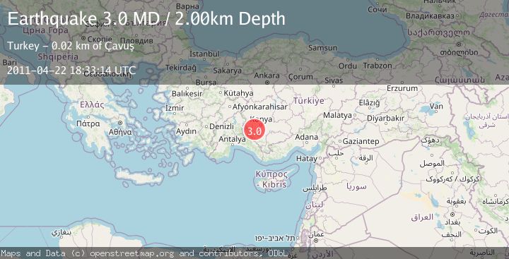 Map of CENTRAL TURKEY
