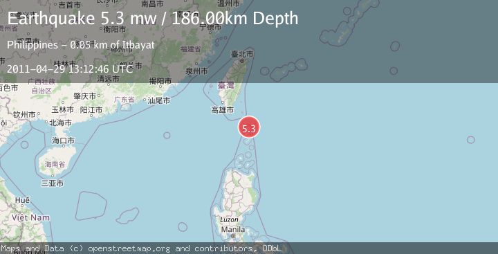 Map of TAIWAN REGION